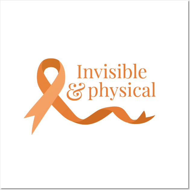 Invisible & Physical (Orange) Wall Art by yourachingart